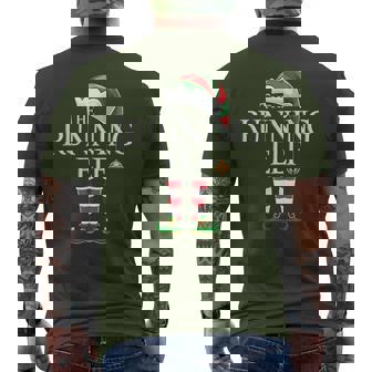 Running Elf Squad Christmas Matching Pajama Xmas Party Elf Men's T-shirt Back Print - Monsterry