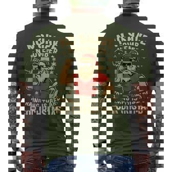 Santa Beard Gains No Shave November Christmas Men's T-shirt Back Print | Mazezy