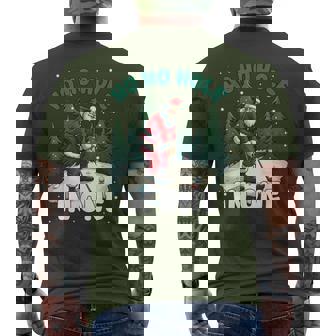 Santa Claus Hole In One For Golf Lovers Christmas Golf Men's T-shirt Back Print | Mazezy