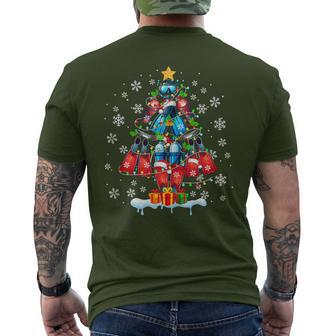 Scuba Diving Tools Christmas Tree Santa Colorful Sport Lover Men's T-shirt Back Print | Seseable FR