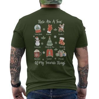 These Are A Few Of My Favorite Things Christmas Nutcracker Men's T-shirt Back Print - Thegiftio UK
