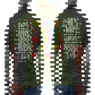 Simply Having A Wonderful Christmas Time Xmas Holiday Men's T-shirt Back Print - Seseable