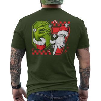 Six Seven 6 7 Christmas Meme Holiday Men's T-shirt Back Print - Thegiftio UK