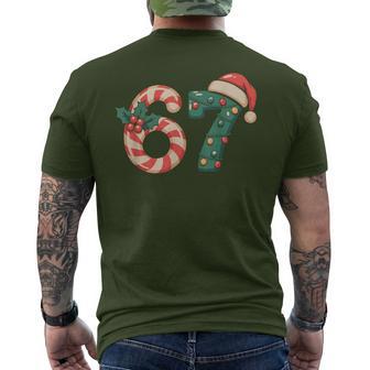 Six Seven 67 Meme Christmas Men's T-shirt Back Print - Thegiftio UK