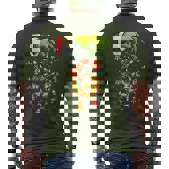 Six Seven Candy Cane Christmas Couple Matching Men's T-shirt Back Print - Thegiftio