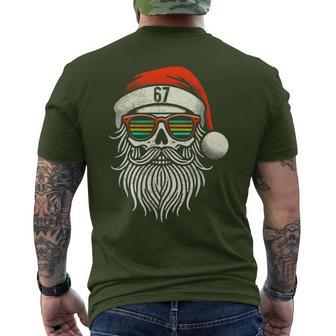 Skull Santa Christmas Meme Six Seven Xmas Skeleton Men's T-shirt Back Print - Thegiftio UK