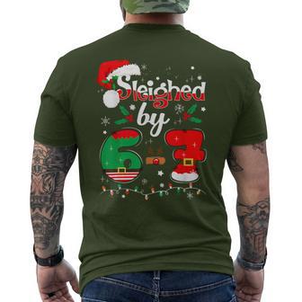 Sleighed By 6 7 Six Seven Gen Z Alpha Christmas Xmas Lights Men's T-shirt Back Print - Thegiftio UK
