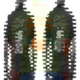 So Festive Right Meow Cute Cat Christmas Men's T-shirt Back Print - Monsterry