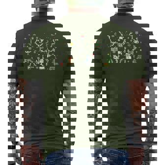 Subtle Anti Trump Hidden Message Dancing Skeleton Christmas Men's T-shirt Back Print - Monsterry