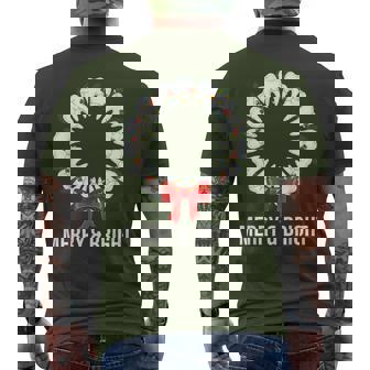 Th Smile Be Merry And Bright Dental Dentist Christmas Men's T-shirt Back Print - Monsterry