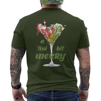 A Tini Bit Merry Christmas Men's T-shirt Back Print - Thegiftio UK