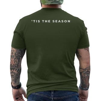 'Tis The Season Christmas Subtle Minimal Holiday Party Men's T-shirt Back Print - Thegiftio UK
