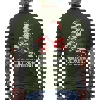 Tis The Season Football Christmas Pajamas Santa Claus Xmas Men's T-shirt Back Print | Seseable UK