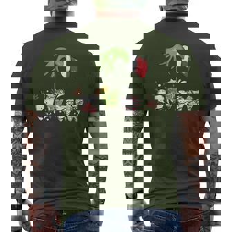 Tooth Dentist Dental Assistant Th Christmas Santa Squad Men's T-shirt Back Print - Monsterry