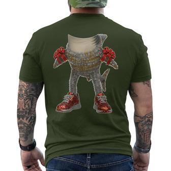 Tralalero Tralala Italian Brainrot Xmas Santa Christmas Men's T-shirt Back Print - Thegiftio UK