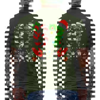 Trending Six Seven Meme Christmas 67 Santa Christmas Men's T-shirt Back Print | Seseable CA