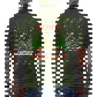 Turtle Ugly Xmas Turtles Merry Christmas Men's T-shirt Back Print | Seseable UK