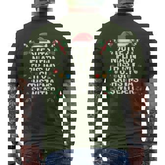 Ugly Christmas Sweaters Due To Inflation Men's T-shirt Back Print | Seseable CA