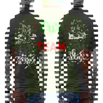 Ugly Christmas Sweaters Our Team Sleighs Christmas Men's T-shirt Back Print | Mazezy