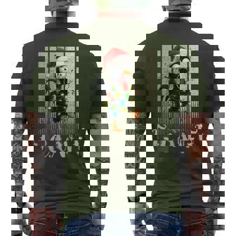 Vintage F-Caw-F Christmas Chicken Retro Fcawf Rooster Men's T-shirt Back Print | Mazezy