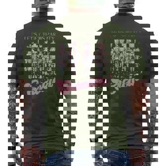 Vintage Pink Nutcrackers Let's Get This Party Crackin Xmas Men's T-shirt Back Print | Seseable FR