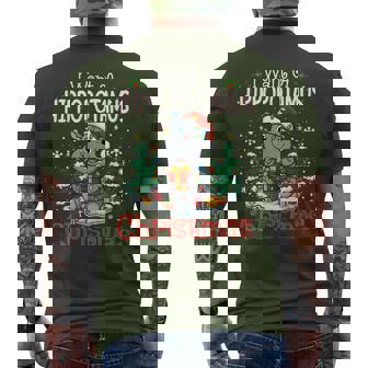 I Want A Hippopotamus For Christmas Cute Hippo Men's T-shirt Back Print - Monsterry