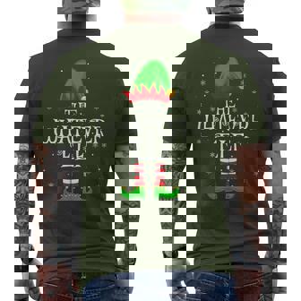 Whatever Elf Christmas Family Matching Elf Squad Xmas Pajama Men's T-shirt Back Print - Thegiftio