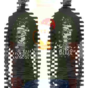 Winedeer Reinbeer Santa Hat Reindeer Couple Xmas Matching Men's T-shirt Back Print - Thegiftio