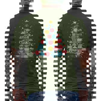 Yarn Christmas Tree Crochet Knitting Quilter Sewing Men's T-shirt Back Print | Seseable CA