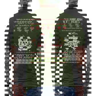 Yule Be Hearing From My Law Firm Christmas 2025 Merry Lawyer Men's T-shirt Back Print | Seseable CA