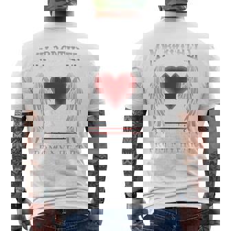 バックプリント My Guardian Angel Brotherメモリアル メンズTシャツ バックプリント - Kawaiitshirt