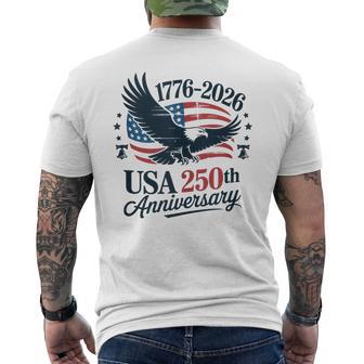 250 Years America 250Th Anniversary 1776 2026 Us 4Th Of July Men's T-shirt Back Print - Thegiftio UK