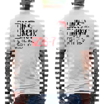 6-7 Meme Nice Naughty 67 Christmas Brain Rot Graphic Men's Back Print T-Shirt | Mazezy