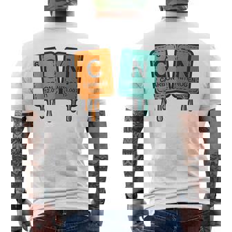 6 7 Science Chemistry Teacher Classroom Periodic Table Meme Men's Back Print T-Shirt | Mazezy