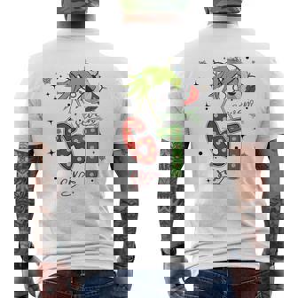 67 Christmas Costume Winter Celebration Men's T-shirt Back Print | Mazezy