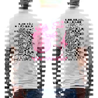 67 Leopard Checkered Six Seven Meme 6-7 Teachers Men's T-shirt Back Print - Monsterry