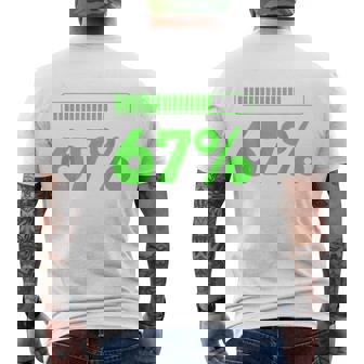 67 Loading Teacher 67 Status Coding Geek Teacher Men's Back Print T-Shirt | Mazezy