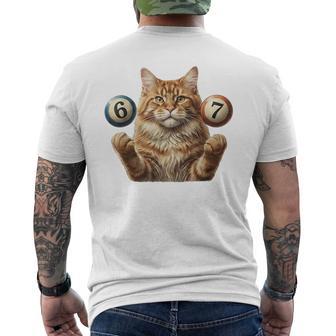 67 Meme -Ixeven Cats Cat Camiseta Hombre Estampado Espalda - Regaloses