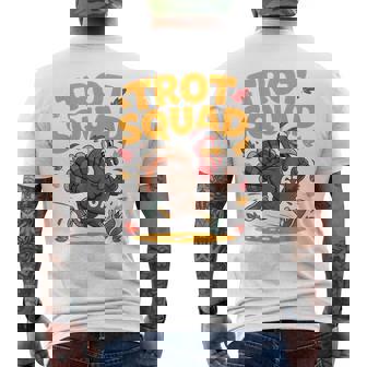 67 Meme Thanksgiving Turkey Trot Squad 67 Running Turkey Men's Back Print T-Shirt | Mazezy