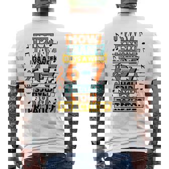 67 Music Teacher Meme Musician Slang For Teachers Men's Back Print T-Shirt | Mazezy