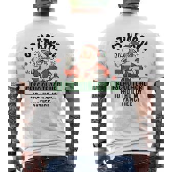 67 Patrol Preschool Ho Ho Hold My Patience Christmas Men's Back Print T-Shirt | Mazezy