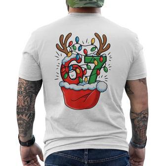 67 Six Seven Christmas 2025 Gen Alpha Meme Men's T-shirt Back Print - Thegiftio UK