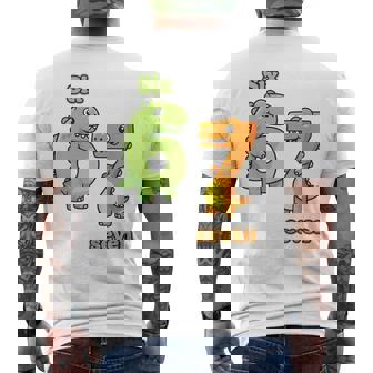 67 Six Seven Dinosaur T-Rex Toddler Kids 67 Boys Men's Back Print T-Shirt | Mazezy