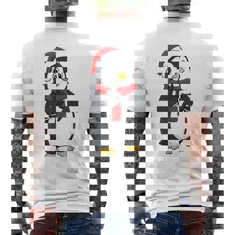 67 Six Seven Meme Xmas Penguin 67 Hand Sign Ns Boys Men's T-shirt Back Print - Seseable