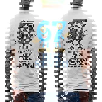 67 シックスセブン 6-7 Gen Alpha イタリアンブレインロットゲームミーム メンズTシャツ バックプリント - Kawaiitshirt