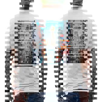 80年代 90年代 大阪 レトロな ヴェイパーウェイヴ 日本 グランジ、原宿 メンズTシャツ バックプリント - Kawaiitshirt