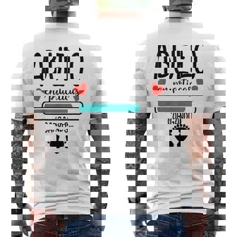 Abuelo En Prácticas Primerizo Anuncio Embarazo Abuelos Camiseta Hombre Estampado Espalda - Regaloses