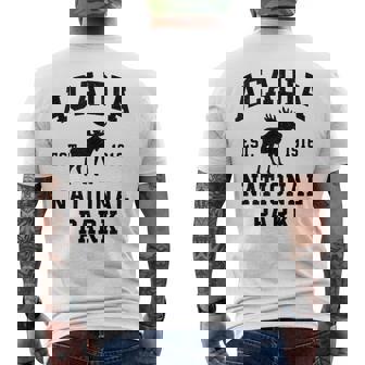 Acadia National Park Est 1916 Tank Top Men's Back Print T-Shirt | Mazezy