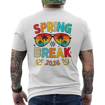 Aesthetic Spring Break 2026 Family Vacation Squad Graphic Men's T-shirt Back Print - Monsterry