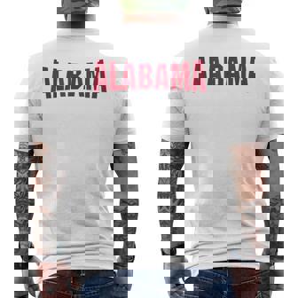 Alabama Throwback Classic Men's Back Print T-Shirt | Mazezy